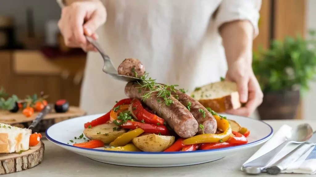 sausage peppers and potatoes