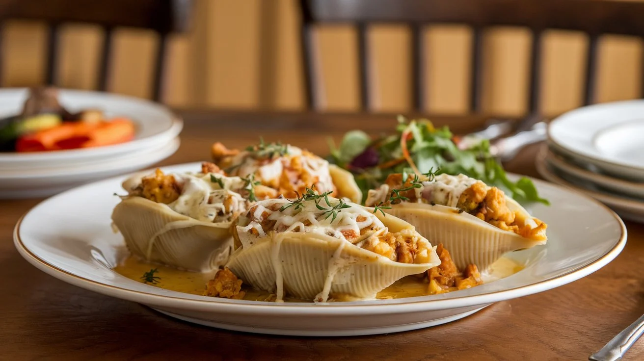 chicken and stuffing stuffed shells