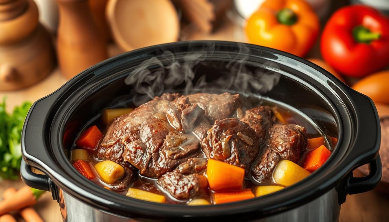 crock pot bucket steak