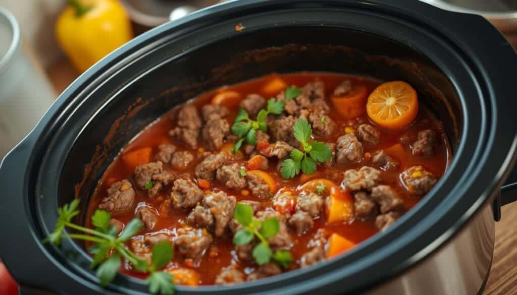 slow cooker ground beef
