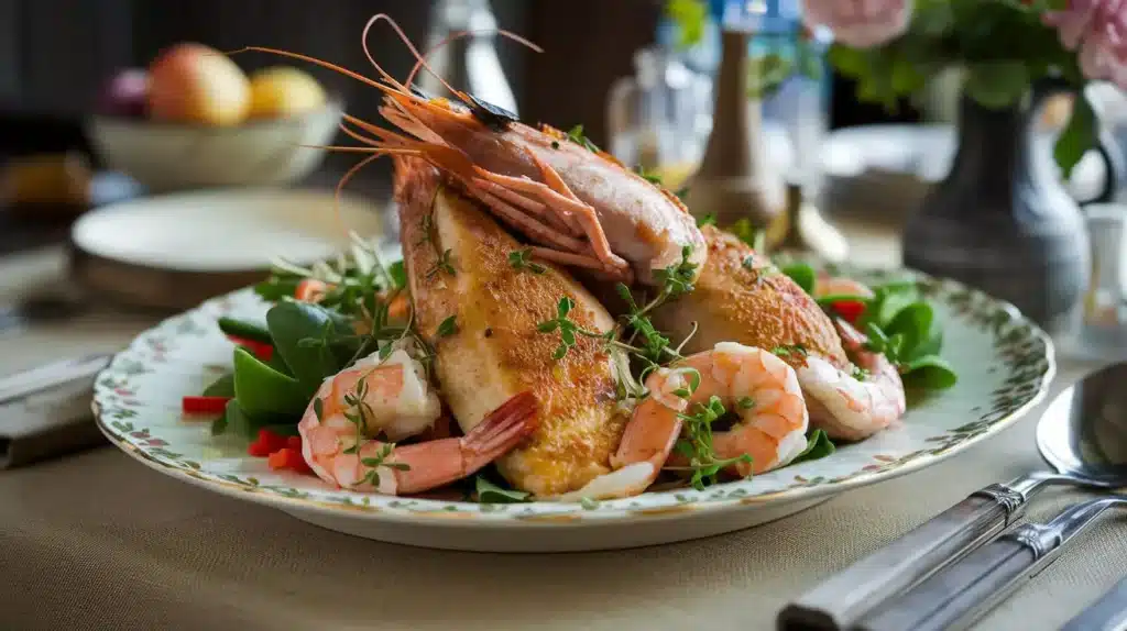 chicken and shrimp