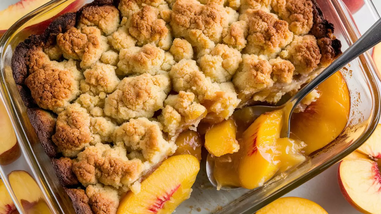 easy peach cobbler recipe with cake mix