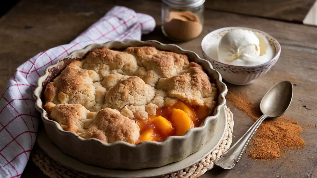 peach cobbler