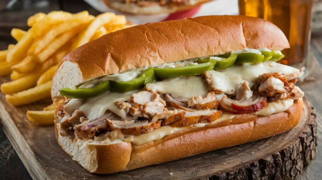 chicken Philly cheesesteak