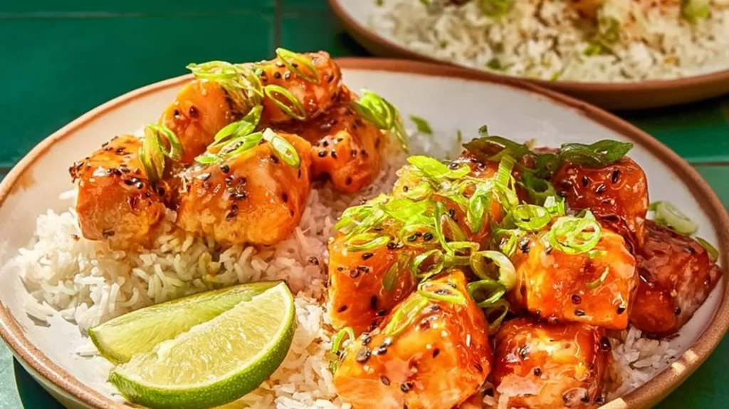 Air fryer salmon bites recipe showcasing healthy salmon dishes.