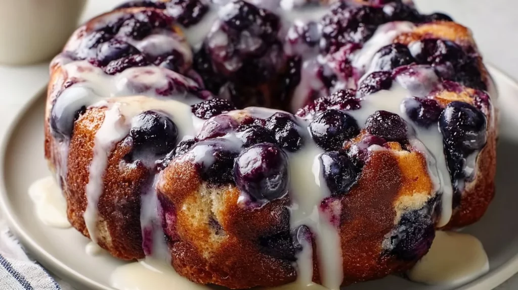 Delicious blueberry monkey bread, a sweet pull-apart dessert for any occasion.