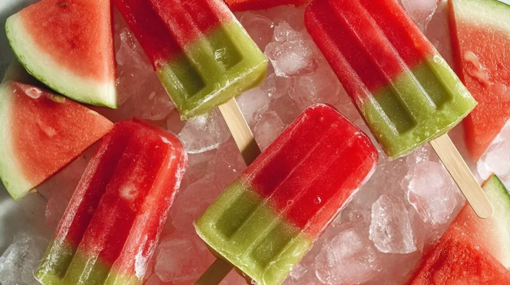 Colorful frozen fruit and veggie treats for a healthy dessert.